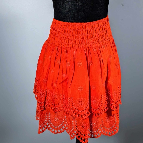 NWT 🌟 Host Pick 🌟INC - Women's Tiered Eyelet Skirt - M - Picture 5 of 5